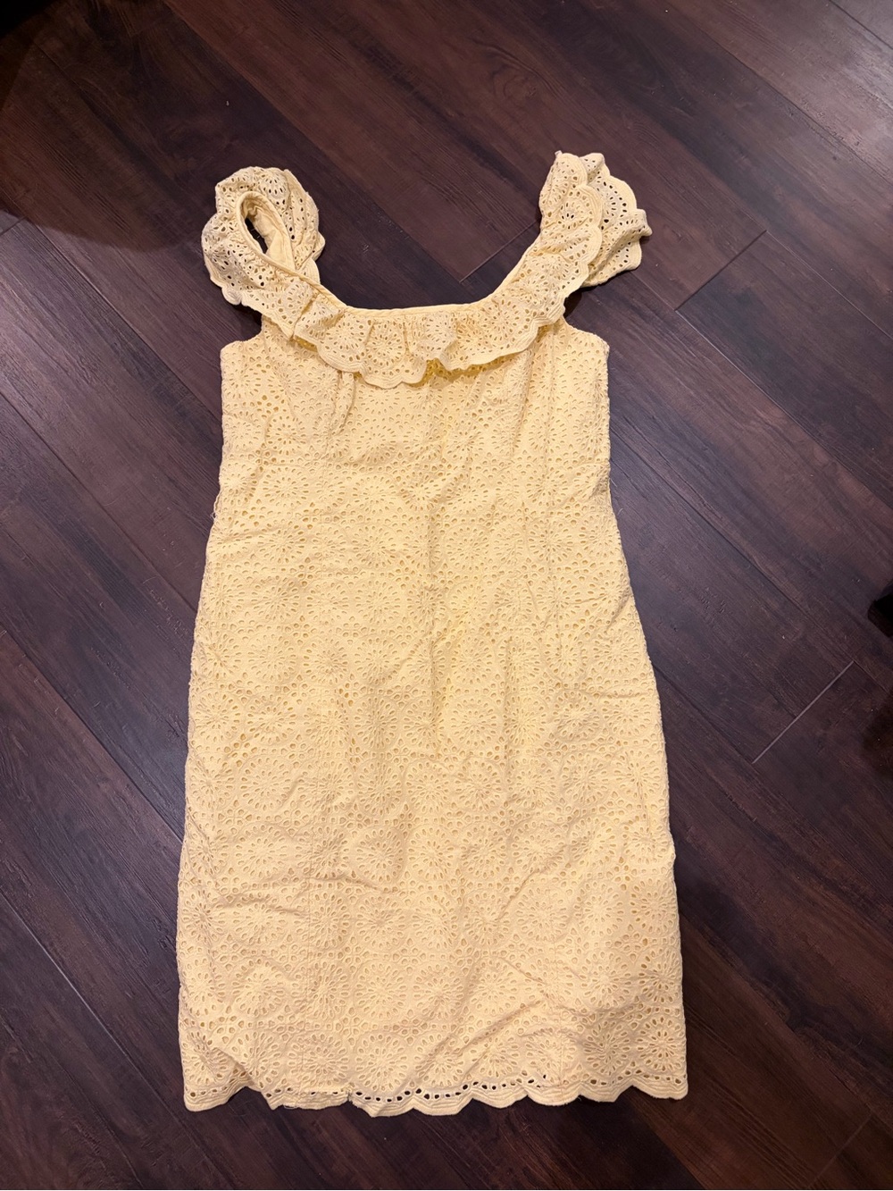 Women’s Lilly Pulitzer Yellow Eyelet Dress Size 10